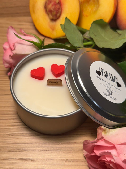 Rose Petals & White Peach candle